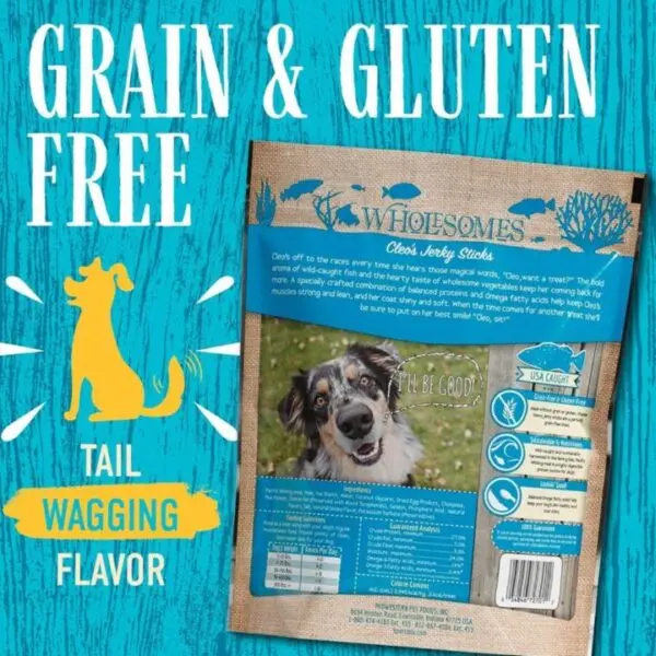 Wholesomes Cleo’s Grain-Free Jerky Sticks – Dog Training & Reward Treats (25 oz) - Image 2