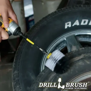 Drillbrush Car Cleaning Drill Brush Kit – Wheel & Interior Detailing Set with Extension Attachment