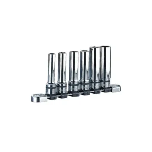Nepros 1/2″ Drive Deep Socket Set – 6-Piece Professional Metric Socket Kit